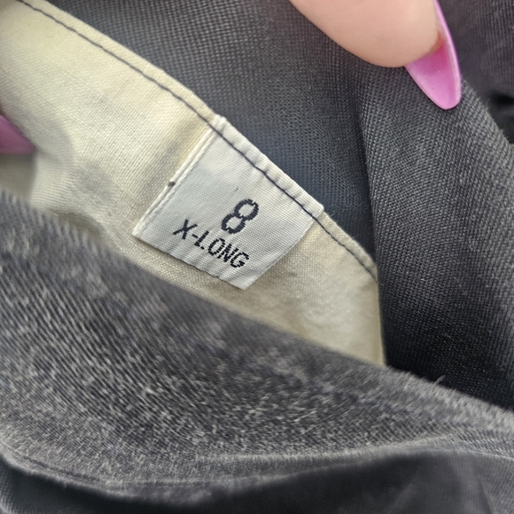 Burberry Vintage Trench Coat Black with Liner Nova Check Size 8 (X-Long Length) - Picture 6 of 14